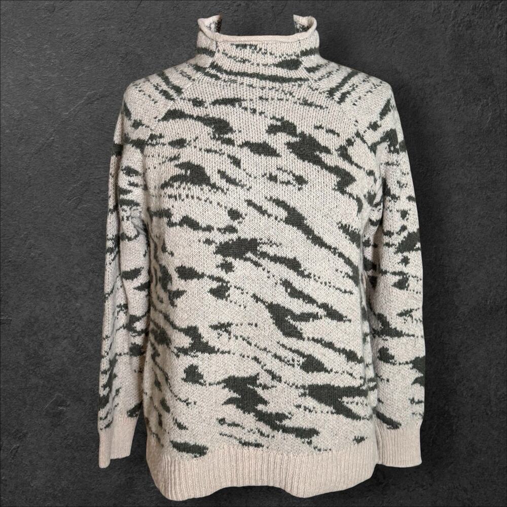 Madewell Thornton Mock Neck Sweater Womens Sz XS Alpaca Blend Oversized 42" Bust